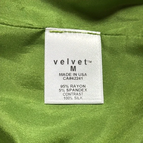 Velvet VTG Dress Babydoll Bubble Hem Forest Fairy Twee Silk Quiet Luxury USA M - Picture 12 of 16